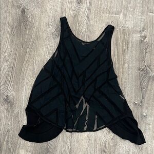 Free People Black Caged Cutout Ginger Ethereal Daze Tank